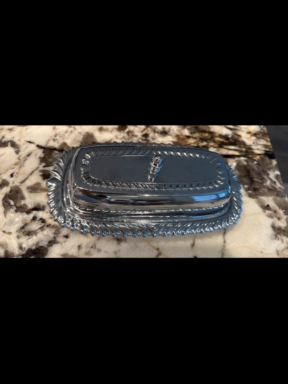 Classic Silver-Plated Butter Dish - Silver